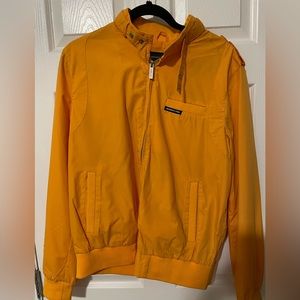 Members Only Men's Original Iconic Racer Jacket, Gold, Medium